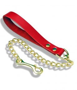 Leather Handle Chain Lead